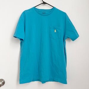 Polo Ralph Lauren Jersey Pocket T-Shirt Blue Size Medium